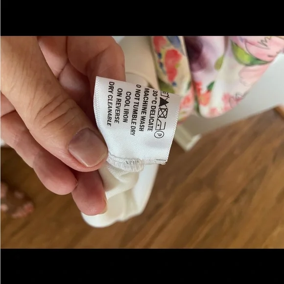 Matertinity dress, True Violet dress, UK 10, US 4-6| Color: Cream/Pink floral - Picture 7 of 8